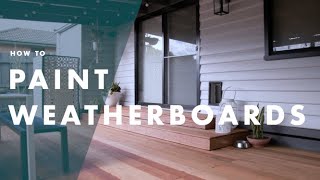 How To Paint Weatherboards  Bunnings Warehouse [upl. by Lynd]