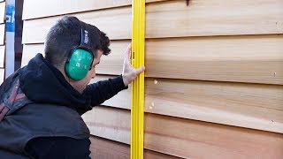 Installing beautiful Cedar Weatherboards [upl. by Urbain]