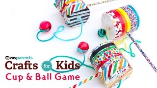 DIY Toy Cup amp Ball Game  Crafts for Kids  PBS KIDS for Parents [upl. by Davon]