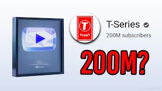 TSERIES 200 MILLION SUBSCRIBERS PLAY BUTTON [upl. by Siekram287]