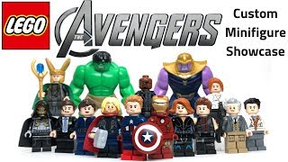 LEGO AVENGERS Custom Minifig Showcase  Road to Avengers Endgame [upl. by Itagaki]