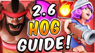 HOW TO MASTER 26 HOG RIDER Pro Tips amp Tricks — Clash Royale [upl. by Atilem168]