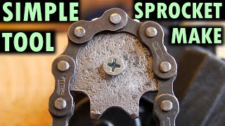 Making a sprocket for bicycle chain the way Clickspring wouldnt [upl. by Nichole]