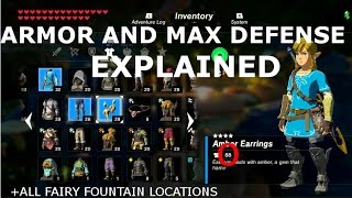 Breath of the Wild FULL Armor EnhancementDefense Guide All Fountain Locations [upl. by Grodin]