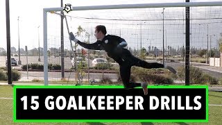 15 Goalkeeper Drills w Progressions  Part 1  Pro GK [upl. by Mingche]