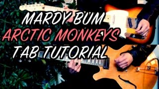 Mardy Bum  Arctic Monkeys  Two Guitar Tab Tutorial amp Cover [upl. by Anirbed]