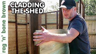 Cladding The Shed With Shiplap PART 4 SHED BUILD PROJECT [upl. by Horn836]