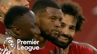 Georginio Wijnaldum powers home Liverpools third goal v Chelsea  Premier League  NBC Sports [upl. by Ilagam804]