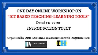 INTRODUCTION TO ICT AND IMPORTANCE OF ICT IN EDUCATION [upl. by Anoerb]