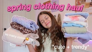 HUGE springsummer try on haul 2021 [upl. by Dnivra514]