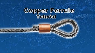 How to crimp wire rope ferrules Copper Diy [upl. by Sethi851]