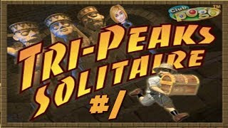 Pogo Games  Tri Peaks Solitaire 1 [upl. by Sucramd914]