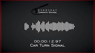 Car Turn Signal  HQ Sound Effect [upl. by Yecart]