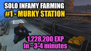 Solo Infamy Farming  Best Heists 1  Murky Station  PAYDAY2 Solo XP Guide [upl. by Ojyllek]