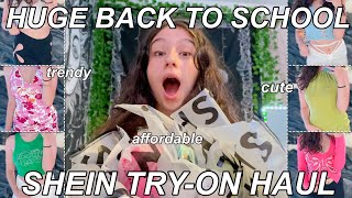 HUGE TRENDY BACK TO SCHOOL SHEIN TRYON HAUL 2021 [upl. by Adiazteb]