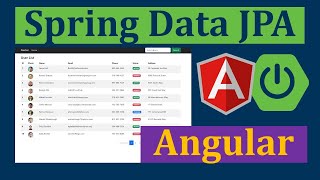 Spring Data JPA Pagination with Angular [upl. by Anaele486]