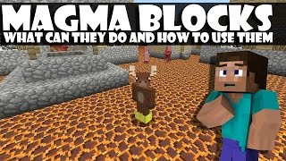 How To Use Magma Blocks In Minecraft TU43CU33 XboxPlaystation [upl. by Bolger386]