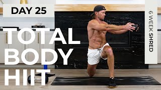 Day 25 45 Min ULTIMATE FULL BODY Dumbbell HIIT Workout  6WS1 [upl. by Aggy203]