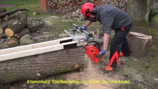 008 Kettensägewerk Chainsaw Mill Dolmar PS7910 mit Goodtool MS 261 [upl. by Roderick]