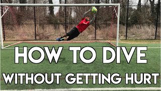 HOW TO DIVE IN SOCCER  GOALKEEPER TRAINING  DIVE WITHOUT FEAR [upl. by Leirbag]