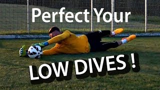 Low Diving  Goalkeeper Technique  Virtual Goalkeeper Coaching  GKeeping [upl. by Neerak]