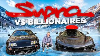 1000HP Supra terrorizing Billionaires Hypercarmeet in Switzerland [upl. by Ennovyhs]