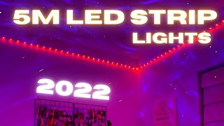 5M LED Strip Light Setup  Review 2022 [upl. by Digdirb18]