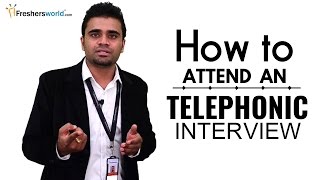 HOW TO ATTEND A TELEPHONIC INTERVIEW FOR FRESHERS  INTERVIEW TIPS [upl. by Boelter]