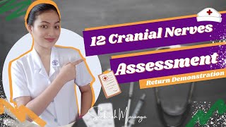 12 Cranial Nerves Assessment return demonstration [upl. by Woothen202]