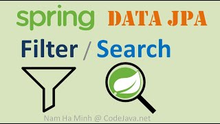 Spring Data JPA Filter  Search Examples [upl. by Nivel]