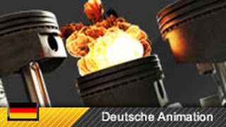 Zweitaktmotor  Aufbau  Funktionsweise Animation [upl. by Betsy426]