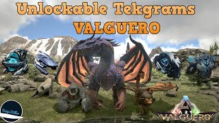 Unlockable Tekgrams on Valguero Ark Survival Evolved [upl. by Amsirac185]