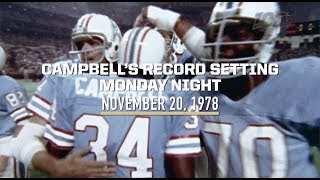 NFL 100 Earl Campbells Record Setting Monday Night [upl. by Meekah]