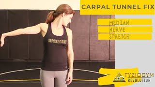 Median Nerve Mobilization Stretch Carpal Tunnel Exercise [upl. by Amathiste]