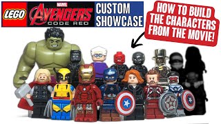 LEGO Avengers CODE RED Custom Minifigure Showcase [upl. by Barnett]