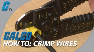 How to Crimp Wires  Basic Tips on Crimping  Galco [upl. by Enytsirk]