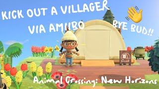 How To Kick Out A Villager via Amiibo  Animal Crossing New Horizons [upl. by Edra]