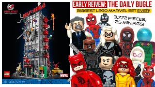 LEGO Daily Bugle Review  BIGGEST LEGO Marvel Set EVER Daredevil Punisher its GREAT [upl. by Kathlene43]