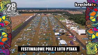 Festiwalowe pole z lotu ptaka [upl. by Elane]