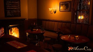 COZY PUB AMBIENCE Rain Sounds Soft Chatter Rain Creaking [upl. by Rand526]