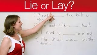 Grammar Mistakes  LIE or LAY [upl. by Vinita579]