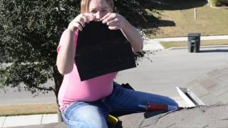 Roofer Chick DIY  Ridge Cap Repair Residential Roof [upl. by Niak]