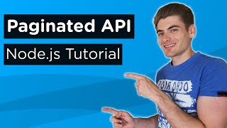 Create A Paginated API With Nodejs  Complete Tutorial [upl. by Nnyla722]