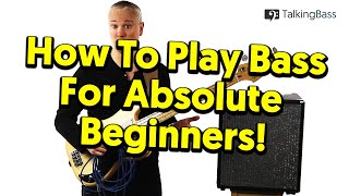 Beginners Guide To Bass Guitar  Lesson 1 The Absolute Basics [upl. by Ardnait]