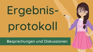 Ergebnisprotokoll schreiben  Vorlage und Beispiel [upl. by Kowatch857]