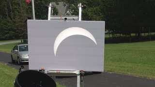 2017 Eclipse Viewing Using Telescope Projection Method and howto  Sun Spots too [upl. by Anirrak]