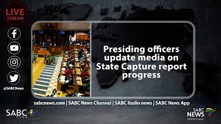 Presiding officers update media on State Capture report progress [upl. by Asiral]