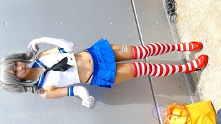 Shimakaze Cosplay Wonder Festival Japan wf2017 コミケット コスプレ レイヤー ワンフェス mocochick [upl. by Eedyaj]