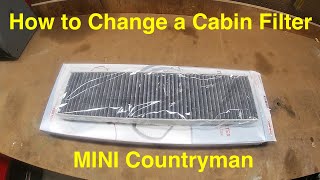 Mini Cooper Countryman Cabin Air Filter DIY [upl. by Nylesaj]