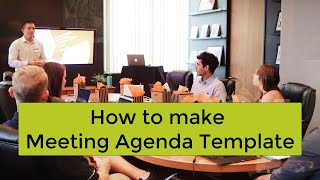 How to make meeting agenda template [upl. by Bowden]